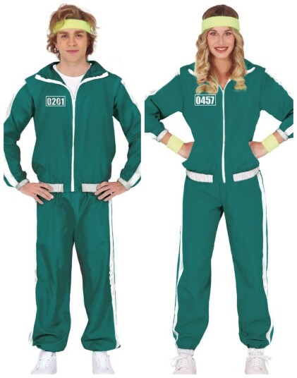 Parkostyme Squid Game Inspirert Tracksuit Kostyme Parkostyme Squid Game Inspirert Tracksuit Kostyme