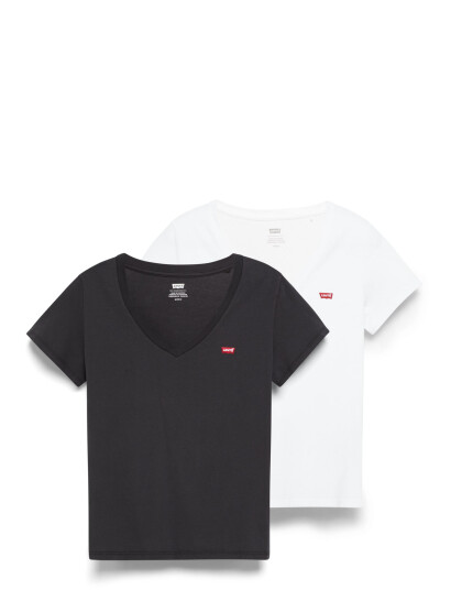 Levi"s® 2Pack Perfect Vneck Tees 2 Pac - Multi/patterned - XS