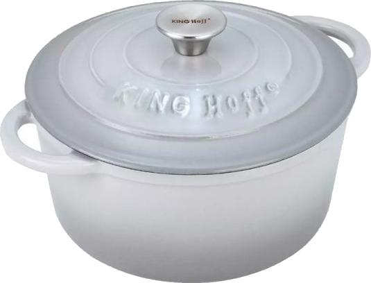 King Hoff Gryte I Støpejern Grå 21 Cm 2,4 L Kinghoff