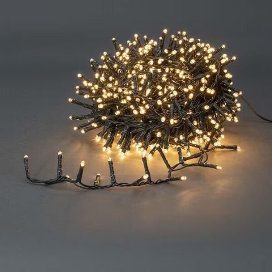 Nedis Julebelysning | Kompakt klynge | 560 LED's | Varm Hvit | 11.2 m | Lyseffekter: 7 | Innendørs eller utendørs | Nettstrøm drevet