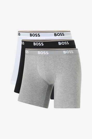 BOSS Boksershorts BoxerBrLong Power 3 pakning Flerfarget