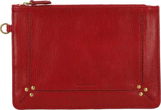 JEROME DREYFUSS Popoche Wallet   Red   ONE SIZE