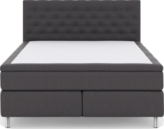 Select No 5 Kontinentalseng 210x210 Fast Lateks Mørkegrå/Metallben