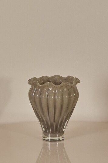 Ellos Home   Vase Noor høyde 20 cm Grå