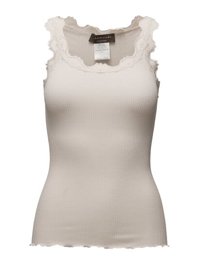 Rosemunde Rwbabette Silk Sl U-Neck Long Lace - Cream - L
