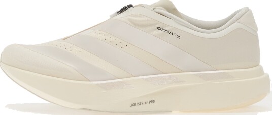 Joggesko adidas ADIZERO EVO SL Zip LIGHTSTRIKEPRO Running Core White/ Zero Met./ Orbit Grey EUR 44 2/3