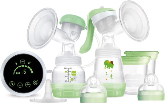 Mam Mam 2-i-1 Brystpumpe Elektrisk Og Manuell Transparent