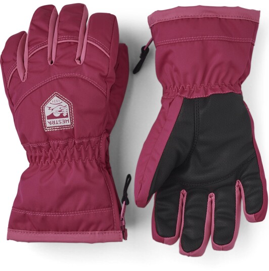 Hestra Sarri Zip JR Hanske Orkidee/Fuchsia 2