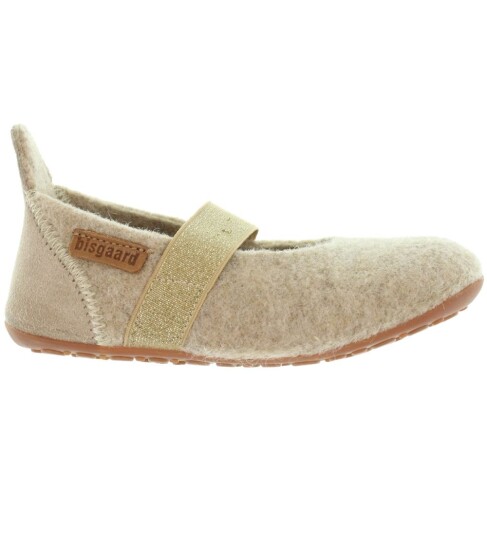 Bisgaard Tøfler Ballet Ull Nougat 34