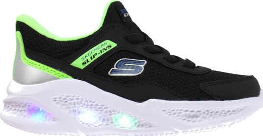 Skechers Blinkende sko - Meteorlys - Svart - Skechers - 35 - Blinkende sko Grønn Hvit