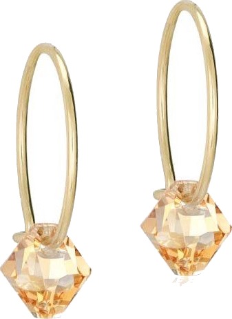 Blomdahl GT Ear Ring 14 mm Bicone 6 mm Golden Shadow