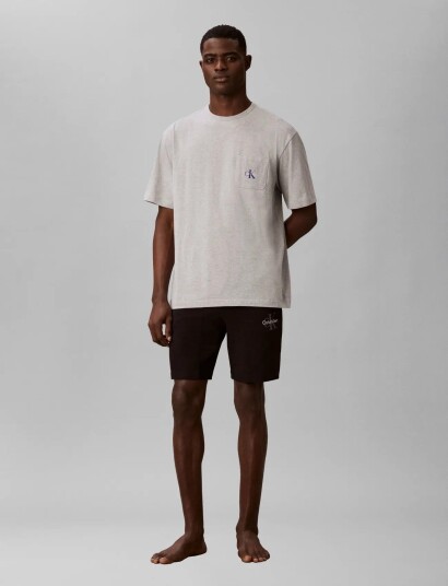 Calvin Klein Monogram S/S Crew Neck Grey M