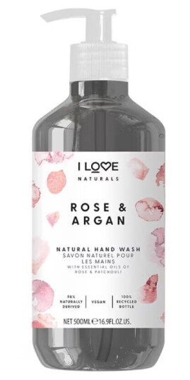 I Love Naturals Rose & Argan Hand Wash 500ml