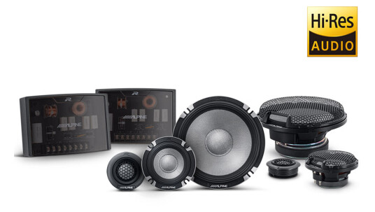 Alpine R2-S653 PRO 3-veis komponentsett 6,5",4", 100W RMS, R-serie Alpine R2-S653 PRO 3-veis komponentsett 6,5",4", 100W RMS, R-serie