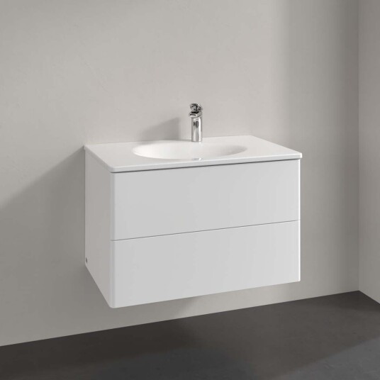 Villeroy & Boch Antao Servantskap med 2 skuffer 78,8x49,6x50,4 cm m/lys Hvit Matt Villeroy & Boch Antao Servantskap med 2 skuffer 78,8x49,6x50,4 cm m/lys Hvit Matt
