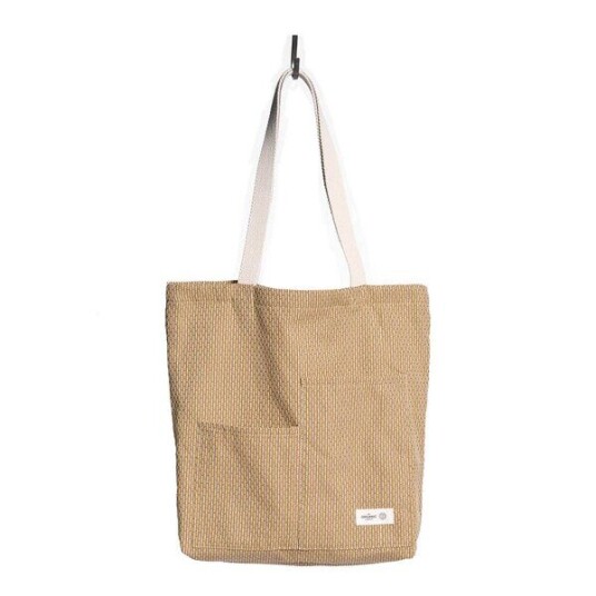The Organic Company Piqué handlenett 30x35 cm khaki stone The Organic Company Piqué handlenett 30x35 cm khaki stone