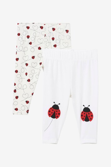 Ellos Collection - Leggings Clara 2-pack Leggings 2-pakning - Hvit