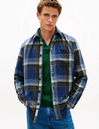 Tommy Hilfiger Padded Overshirt - Blue - XL