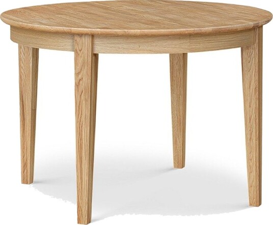 Rønne Uttrekkbart Spisebord 110-150 cm Rundt for 6 personer i heltre - Brun/Natur Rønne Uttrekkbart Spisebord 110-150 cm Rundt for 6 personer i heltre - Brun/Natur