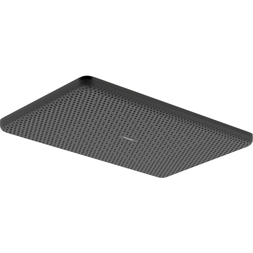 Hansgrohe Raindance Alive Q takdusj, 34,3x21,4 cm, børstet sort krom Hansgrohe Raindance Alive Q takdusj, 34,3x21,4 cm, børstet sort krom