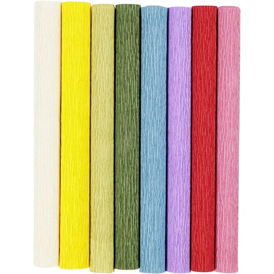 Creativ Company Crepe Paper Standard Colors 8 Sheets Creativ Company Crepe Paper Standard Colors 8 Sheets