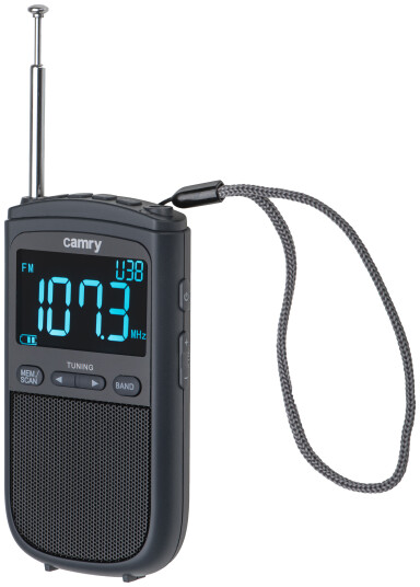 Camry CR 1905 Bærbar Mini Radio med USB og Alarmfunksjon Svart Camry CR 1905 Bærbar Mini Radio med USB og Alarmfunksjon Svart