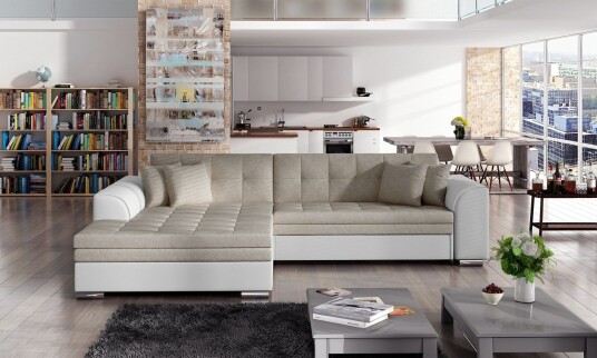 Falseti Sovesofa Beige/Hvit