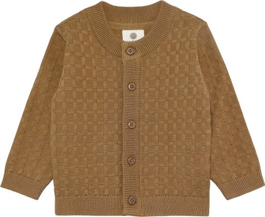 En Fant Knit Cardigan Brown 74