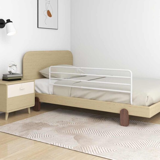 vidaXL Sengehest småbarn hvit (76-137)x55 cm jern vidaXL Sengehest småbarn hvit (76-137)x55 cm jern