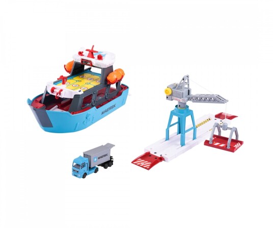Majorette Creatix Lekesett M/ Lekebil Fraktskip
