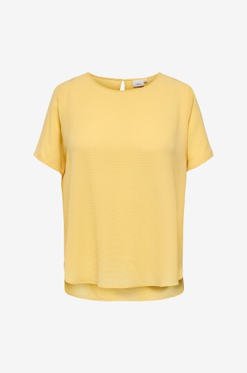 Only Carmakoma Bluse carVica SS Aop Gul