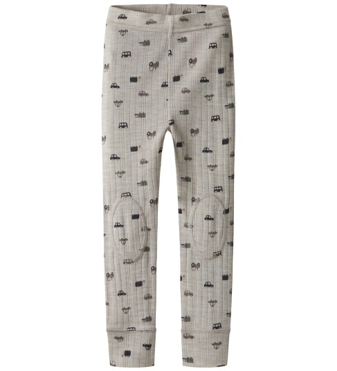 Name It Leggings Ull Rib Noos NmmWang Nacreous Cloud/S Name It 7 år (122) Leggings Ull Beige