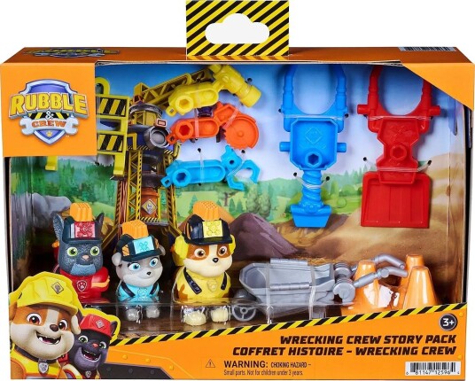 Paw Patrol Rubble & Crew Wrecking Crew Story Pack - MULTI - One Size