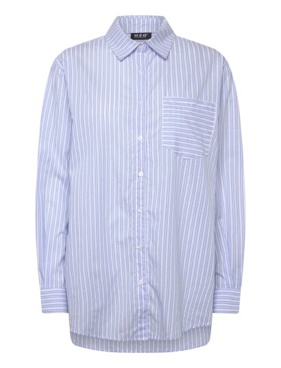 H2O Rønne Essential Pajamas Shirt L/S   Blue   XL