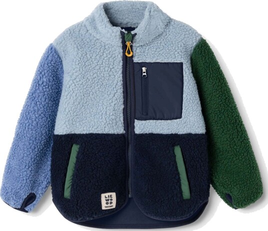 LIEWOOD Nolan Pilejakke Classic navy multi mix 116 LIEWOOD Nolan Pilejakke Classic navy multi mix 116