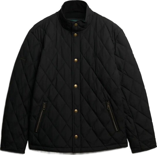 Superdry Quilted Estate Country Jacket - METEORITE BLACK - S
