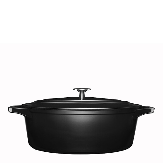 Anders Petter Stenfors støpejernsgryte oval 6,3L svart Anders Petter Stenfors støpejernsgryte oval 6,3L svart