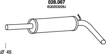 Midtre lydpotte PEDOL 028.067 Midtre lydpotte PEDOL 028.067