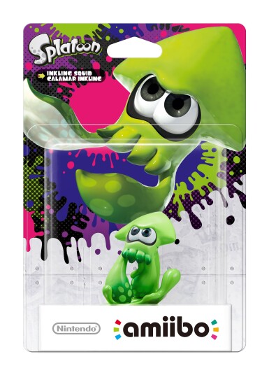 Nintendo Amiibo Figur Inkling Squid med NFC for Wii U, 3DS og Switch