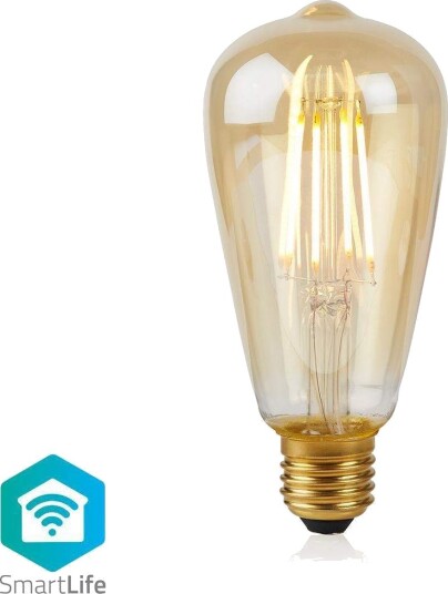 Nedis Wifilf10gdst64 5 W 40 W E27 500 Lm 20000 Timer Varm Hvit