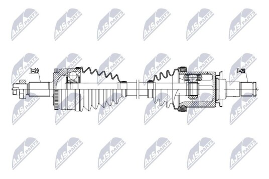 Nty Drivaksel NTY NPW LR 041 Nty Drivaksel NTY NPW LR 041