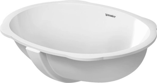 Duravit Santosa Underlimt servant 510x375 mm, u/bl.hull, m/overløp, Hvit Duravit Santosa Underlimt servant 510x375 mm, u/bl.hull, m/overløp, Hvit