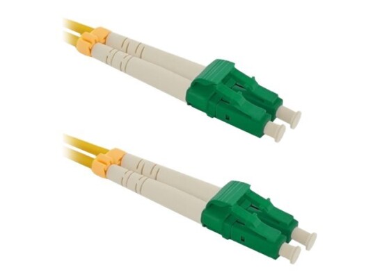 Qoltec - Koblingskabel - Lc/Apc-Enkeltmodus (Hann) Til Lc/Apc-Enkeltmodus (Hann) - 2 M - Fiberoptisk - Dupleks - 9 / 125 Micron - G.652D - Halogenfri - Gul