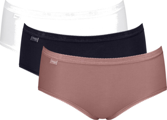 Sloggi Truser 3P Basic Plus Midi Colored Multi-colour-2 bomull 48 Dame Sloggi Truser 3P Basic Plus Midi Colored Multi-colour-2 bomull 48 Dame