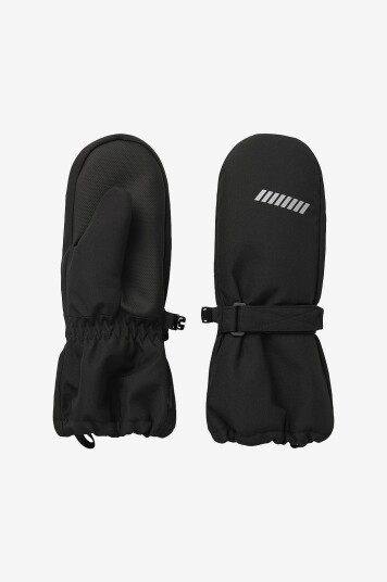 Name it kids - Votter NknSnow10 Mitten W Wool 3FO - Svart Name it kids - Votter NknSnow10 Mitten W Wool 3FO - Svart