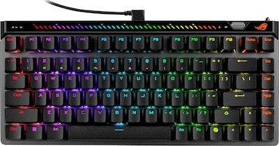 ASUS ROG Falchion Ace 75 HE Gamingtastatur med magnetiske brytere og Rapid Trigger - Lava Red