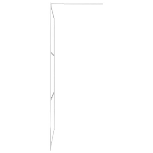 vidaXL Dusjvegg med klart ESG-glass 140x195 cm