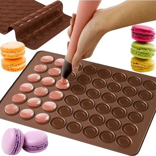 Ruhhy Macaron Kakeform i Silikon / Form 48 plasser