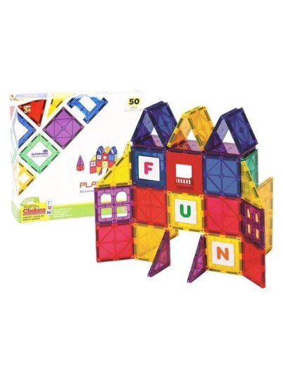 Playmags Magnetic tiles 3D Car 152 50 pcs set