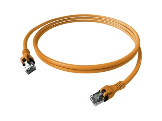 Easylan Cpp1ooaoao0100 Rj45 Netværkskabel Patchkabel Cat 6A S/Ftp 10 M Orange 1 Stk